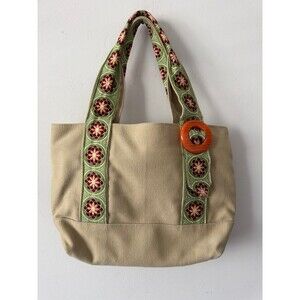 HADLEY POLLET SIGNATURE CANVAS HANDBAG NEW